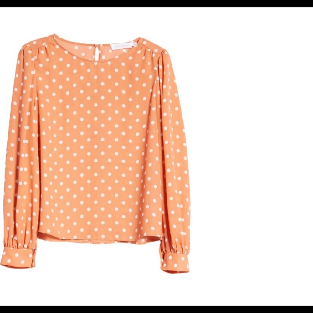 All in Favor polka dot blouse